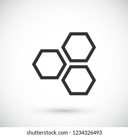 honeycomb icon vector