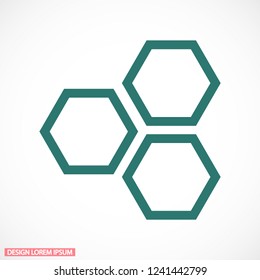 honeycomb icon vector