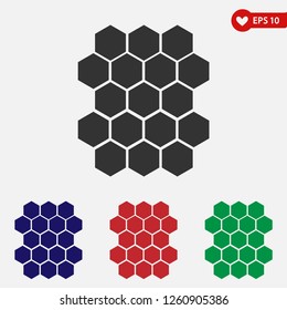 Honeycomb icon vector
