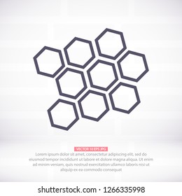 honeycomb icon vector