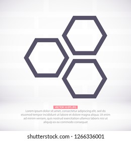 honeycomb icon vector
