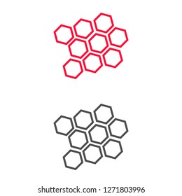 honeycomb icon vector