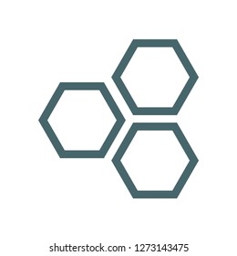 honeycomb icon vector