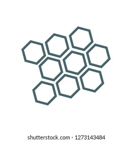 honeycomb icon vector