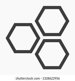 honeycomb icon vector