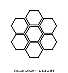 honeycomb icon vector