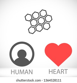 honeycomb icon vector