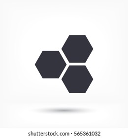 honeycomb icon vector