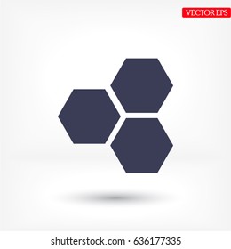 honeycomb icon vector