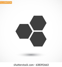honeycomb icon vector