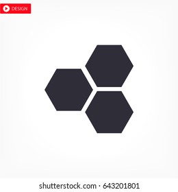 honeycomb icon vector