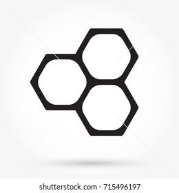 Honeycomb icon vector