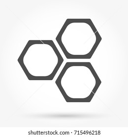 Honeycomb icon vector