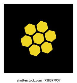 honeycomb icon vector