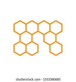 Honeycomb icon vector background texture illustration design