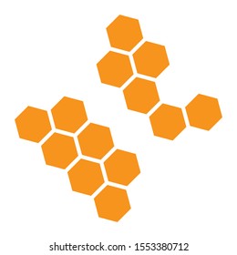 Honeycomb icon vector background texture illustration design