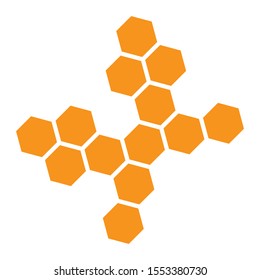 Honeycomb icon vector background texture illustration design