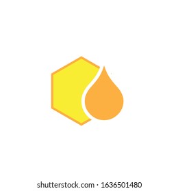 Honeycomb icon vector background texture illustration design