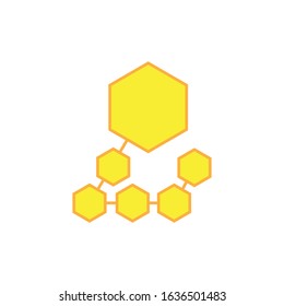 Honeycomb icon vector background texture illustration design