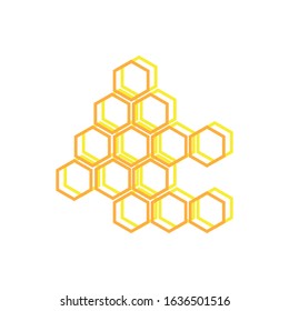 Honeycomb icon vector background texture illustration design