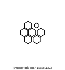 Honeycomb icon vector background texture illustration design
