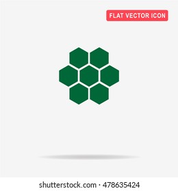 Honeycomb icon. Vector concept illustration for design.