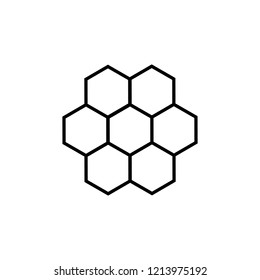 honeycomb icon. vector illustration