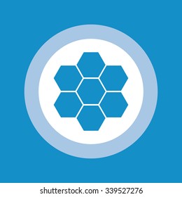 Honeycomb icon . Vector illustration