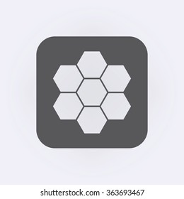 Honeycomb icon . Vector illustration