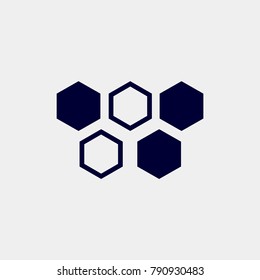 honeycomb icon, Vector illustration.