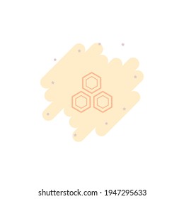 Honeycomb Icon Vector Illustration Design