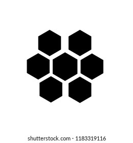 Honeycomb icon, vector illustration. Flat design style. Vector honeycomb icon illustration isolated on white background, honeycomb icon Eps10. honeycomb icons graphic design vector symbols.