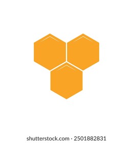 Honeycomb icon. Vector illustration isolated on white background. Symbol of beehive, bee, honey, hive, beekeeping icons collection in line, flat, and color style.