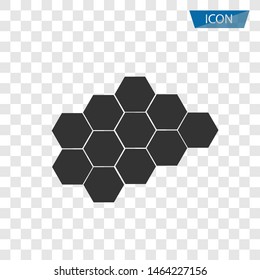 Honeycomb icon vector isolated on a white background