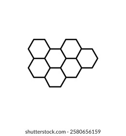 honeycomb icon Vector logo set flat