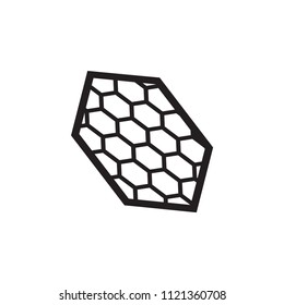 Honeycomb icon vector logo template.