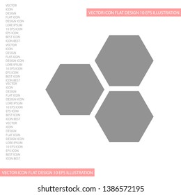 honeycomb icon vector . Lorem Ipsum Illustration design