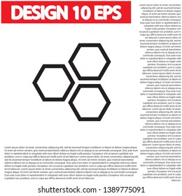 honeycomb icon vector . Lorem Ipsum Illustration design