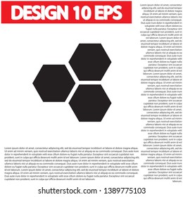 honeycomb icon vector . Lorem Ipsum Illustration design