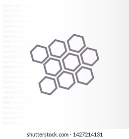 honeycomb icon vector . Lorem Ipsum Illustration design