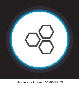 honeycomb icon vector . Lorem Ipsum Illustration design