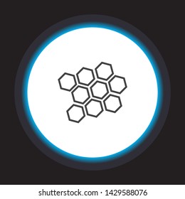 honeycomb icon vector . Lorem Ipsum Illustration design