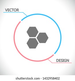 honeycomb icon vector . Lorem Ipsum Illustration design