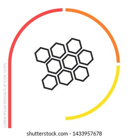 honeycomb icon vector . Lorem Ipsum Illustration design