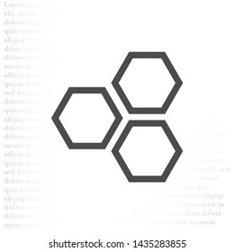 honeycomb icon vector . Lorem Ipsum Illustration design