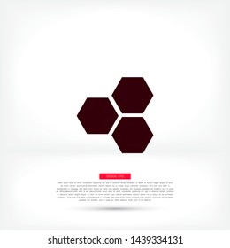 honeycomb icon vector . Lorem Ipsum Illustration design