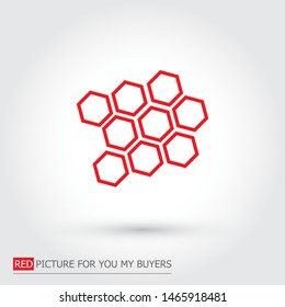 honeycomb icon vector . Lorem Ipsum Illustration design