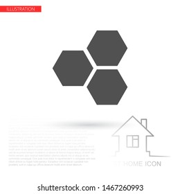 honeycomb icon vector . Lorem Ipsum Illustration design