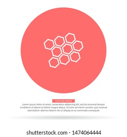 honeycomb icon vector . Lorem Ipsum Illustration design