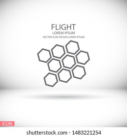 honeycomb icon vector . Lorem Ipsum Illustration design